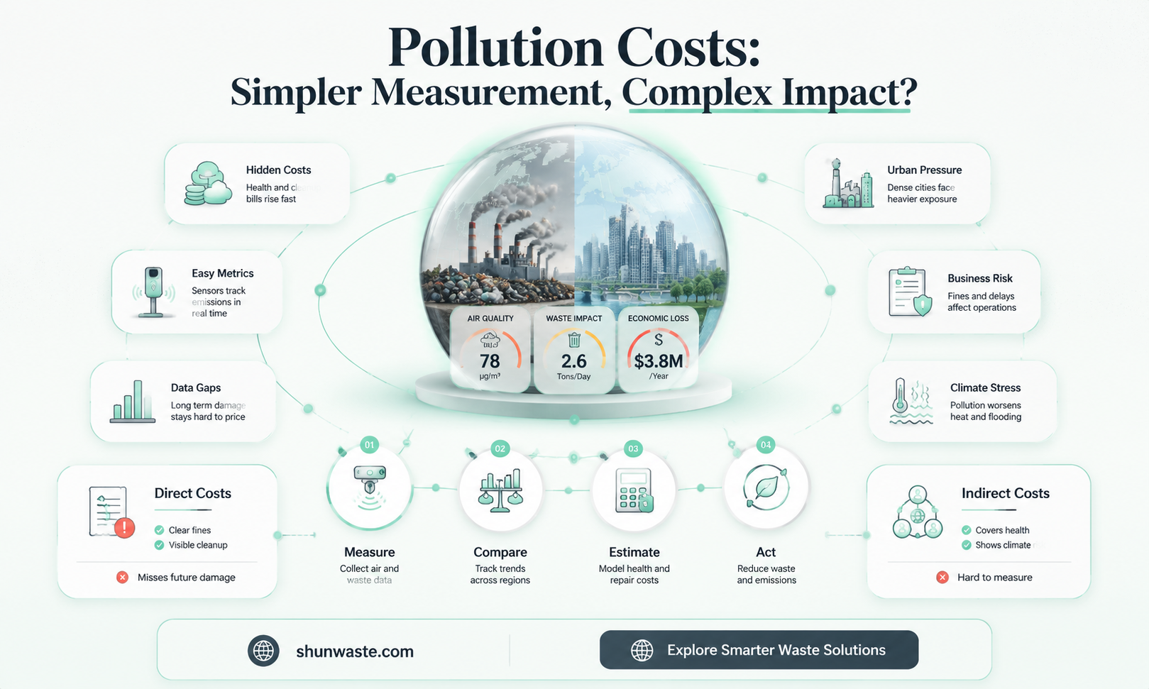 are pollution costs easier to measure than emissions taxes