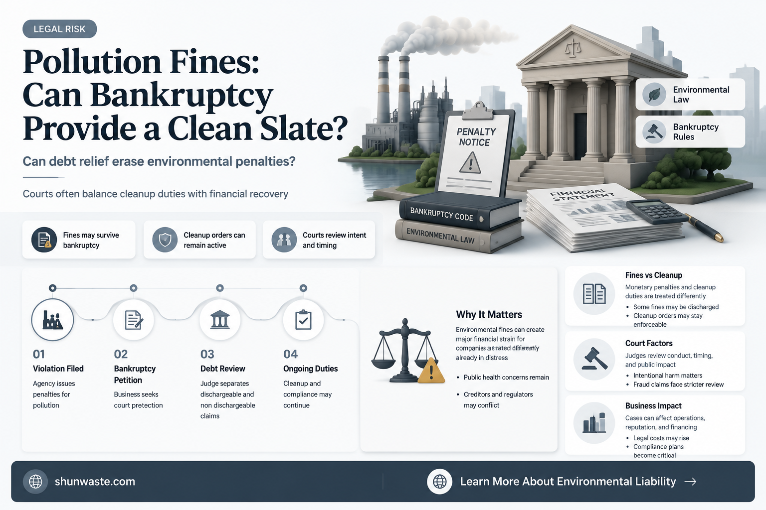 are pollution fines dischargable by bankruptcy