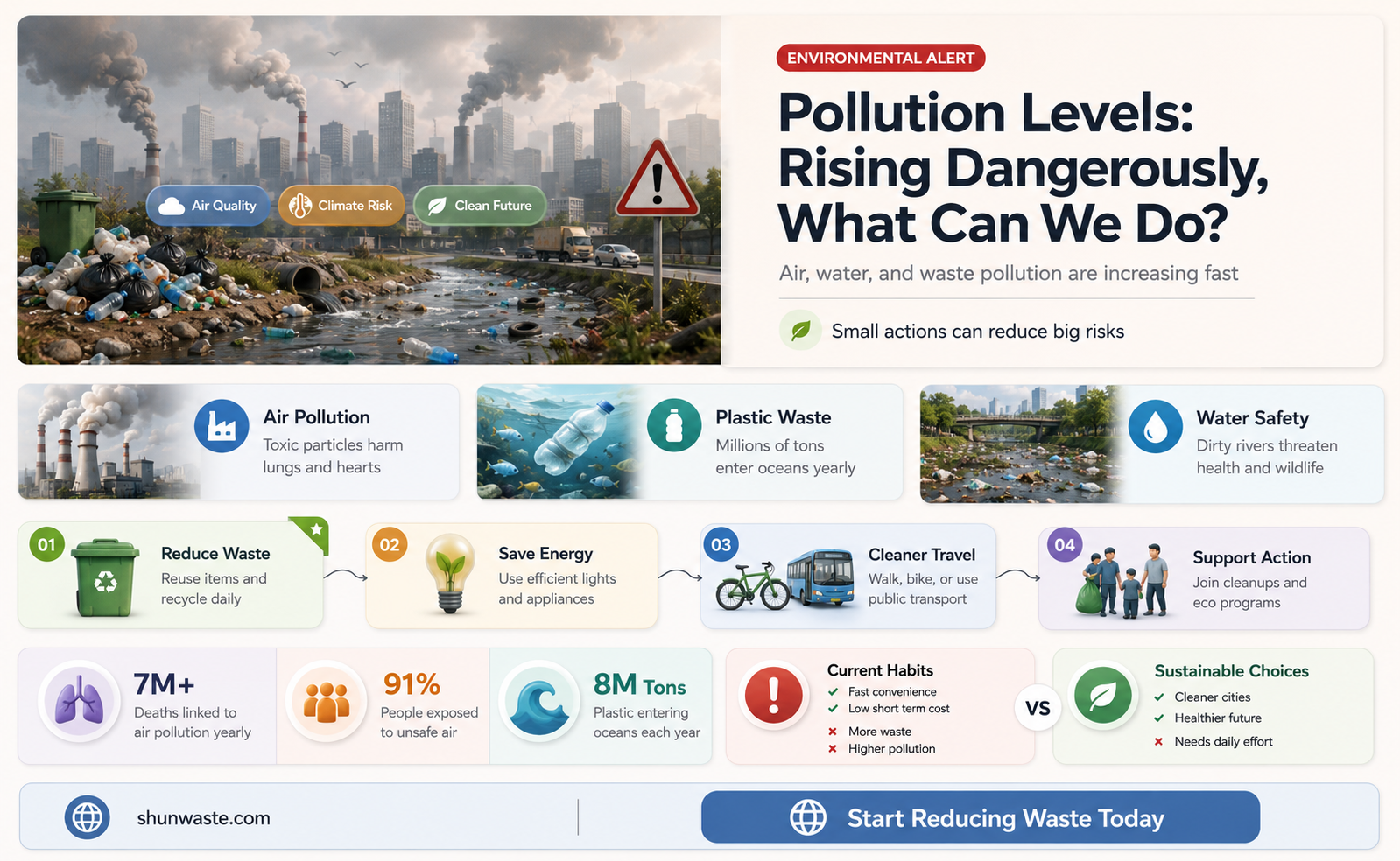 are pollution levels rising