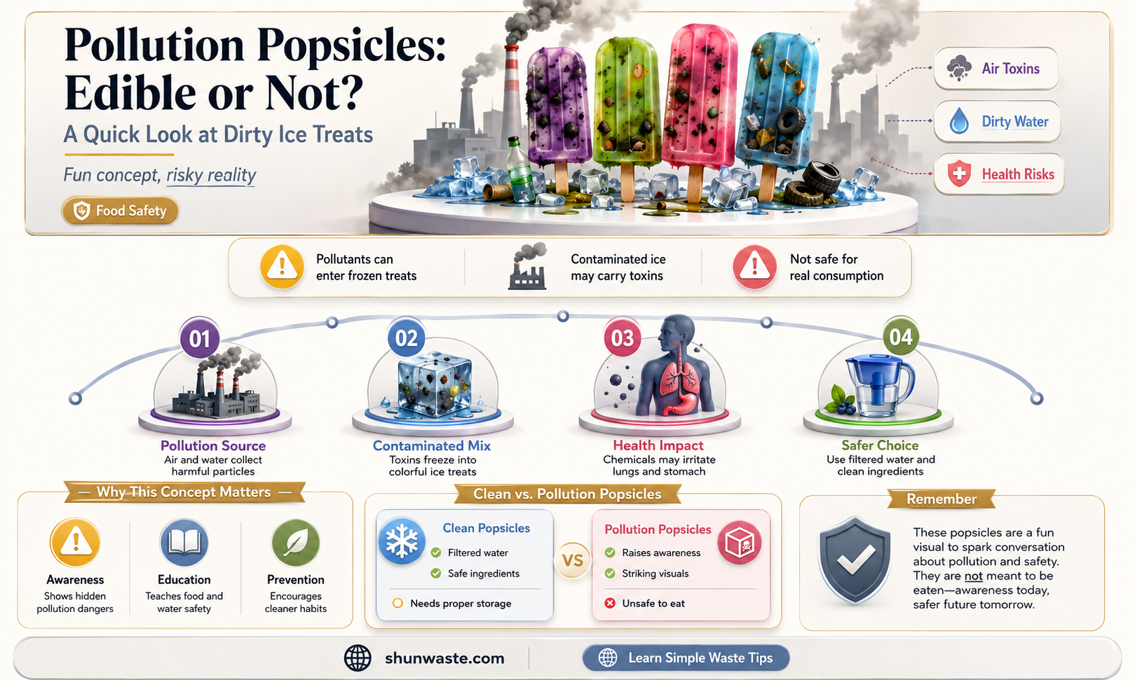 are pollution popsicles edible