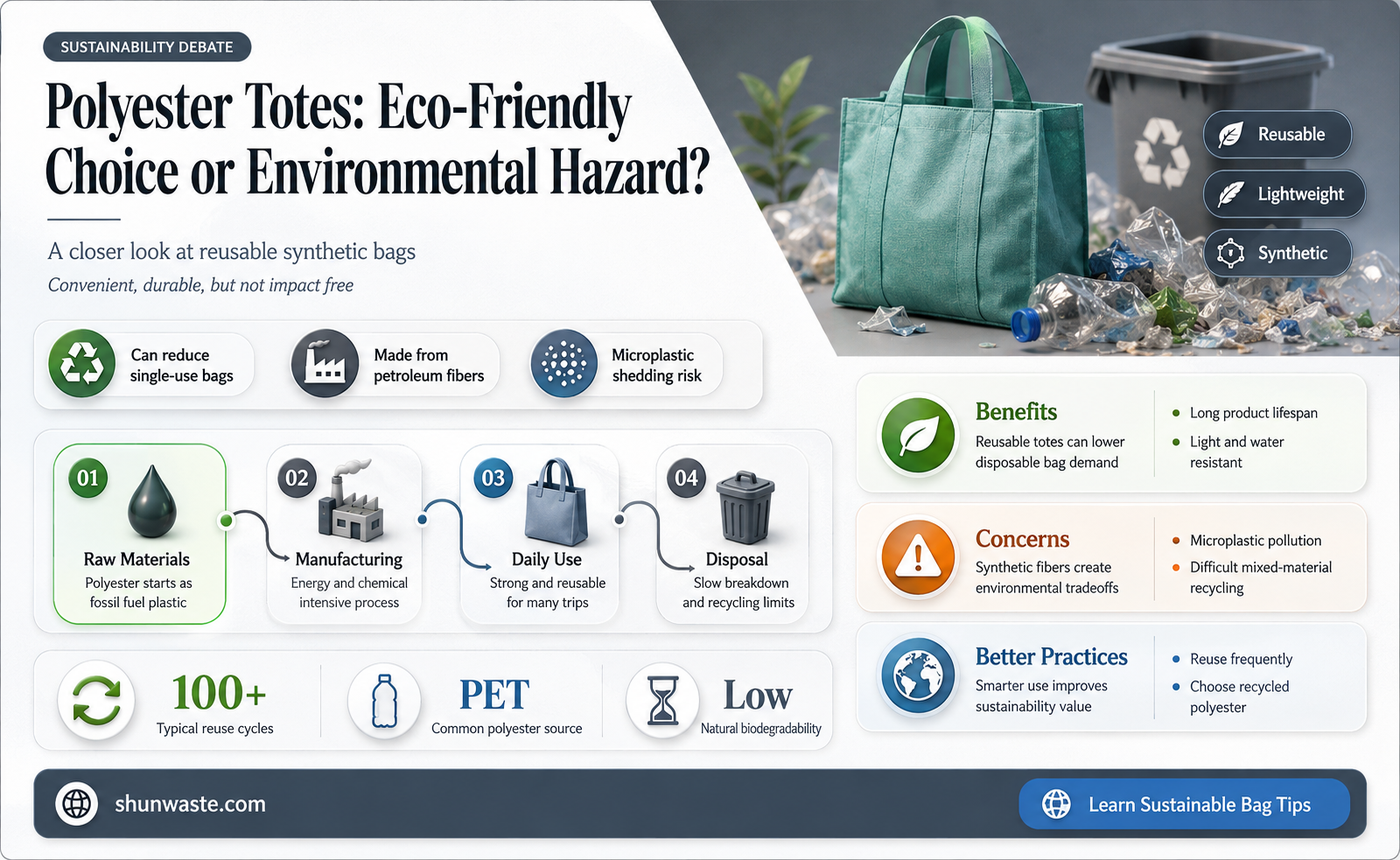 are polyester totes bad for the environment
