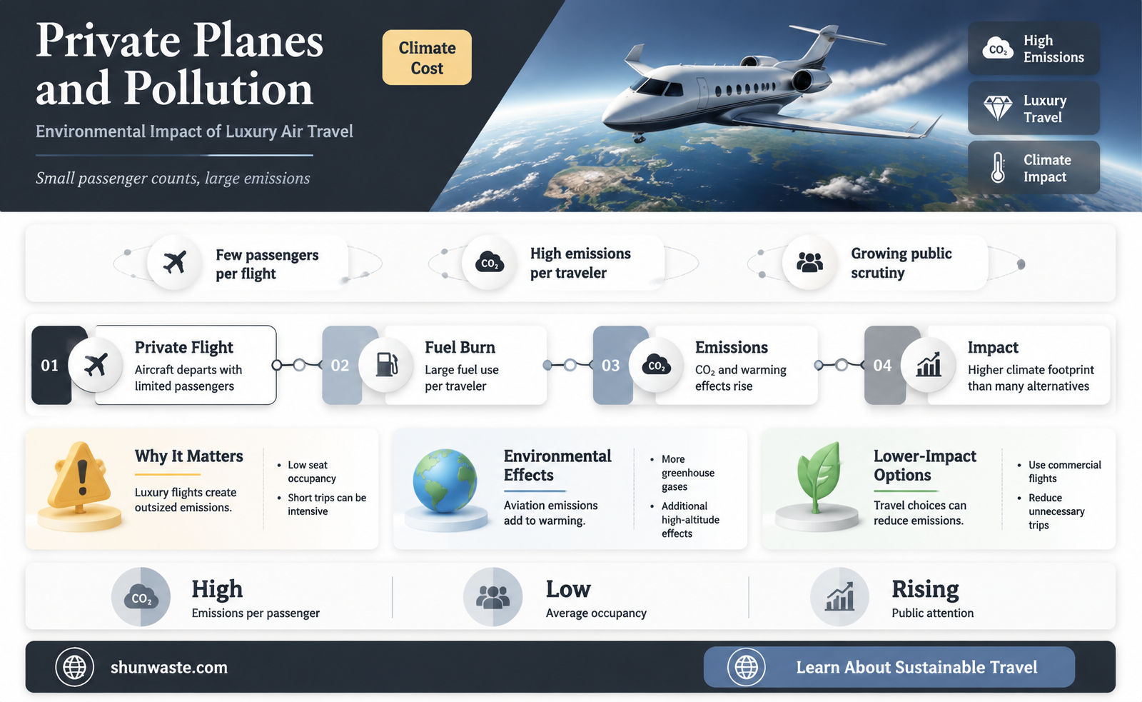 are private planes bad for the environment