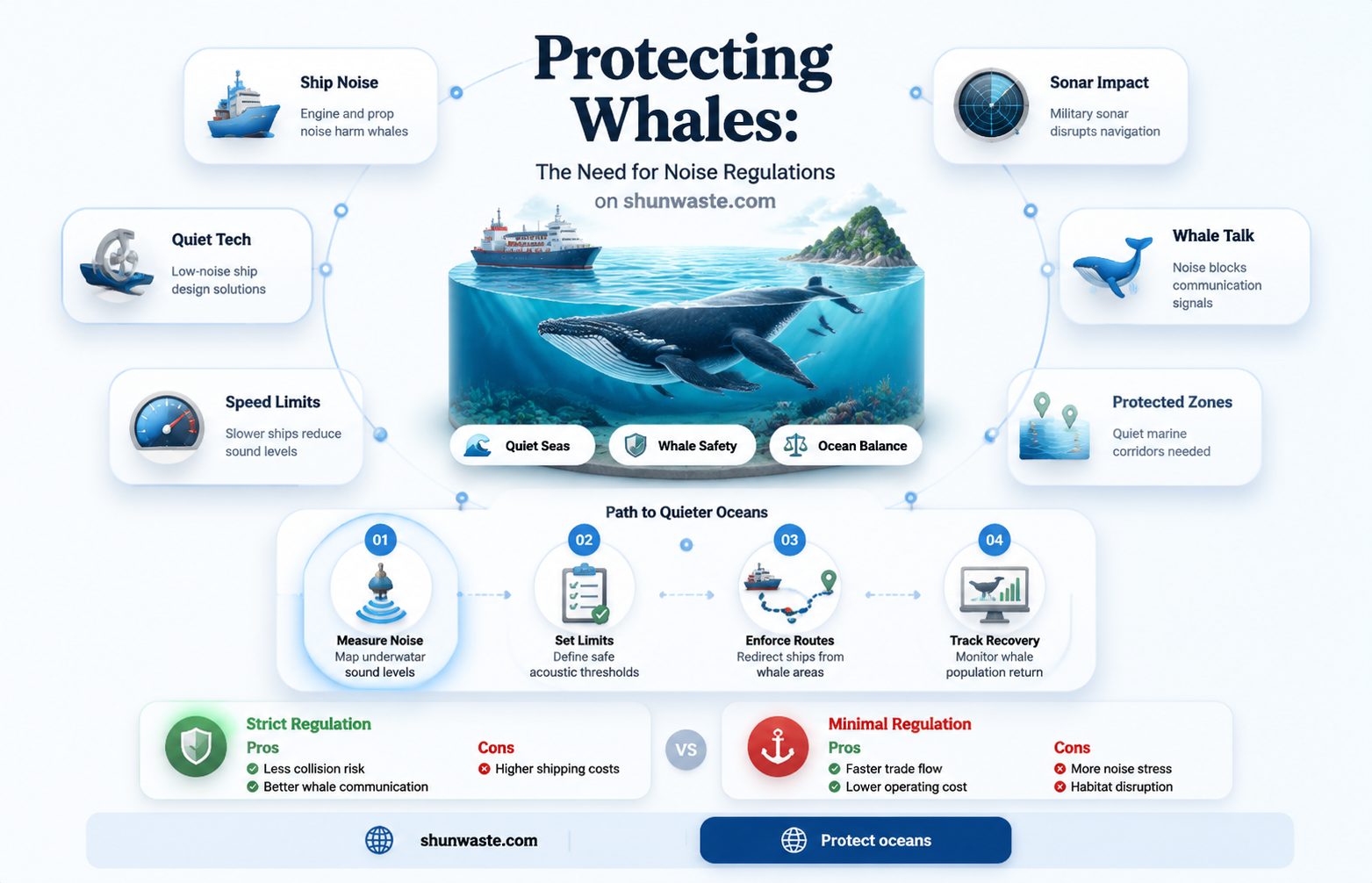 are regulations needed to protect whales from noise pollution