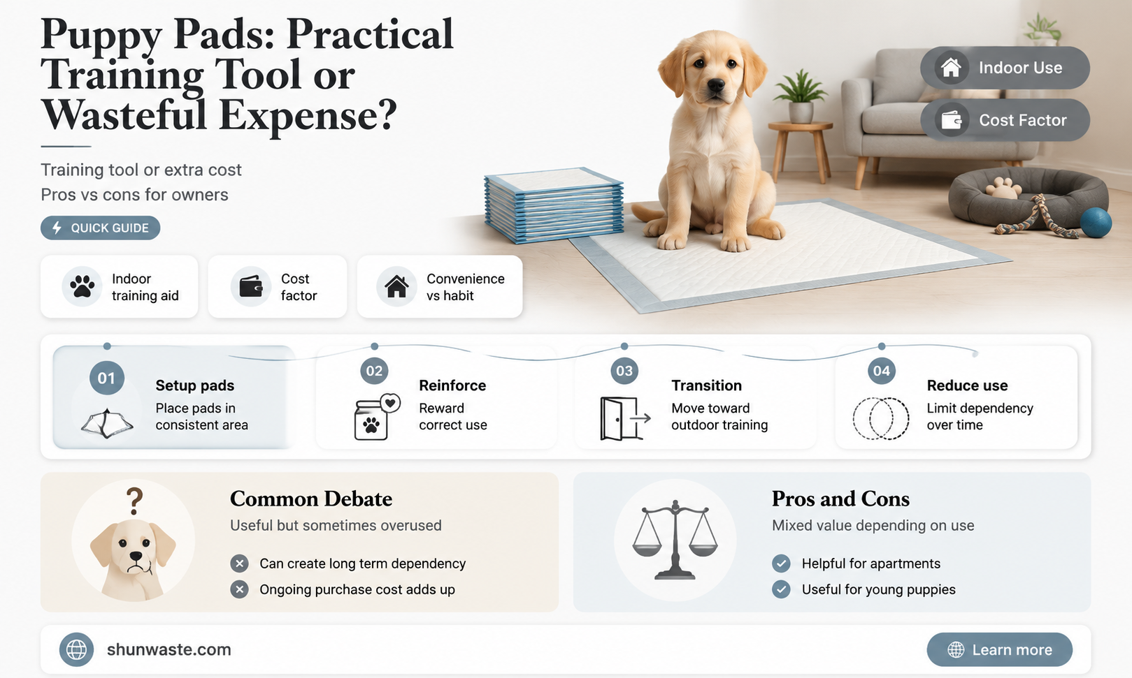 are puppy pads a waste of money