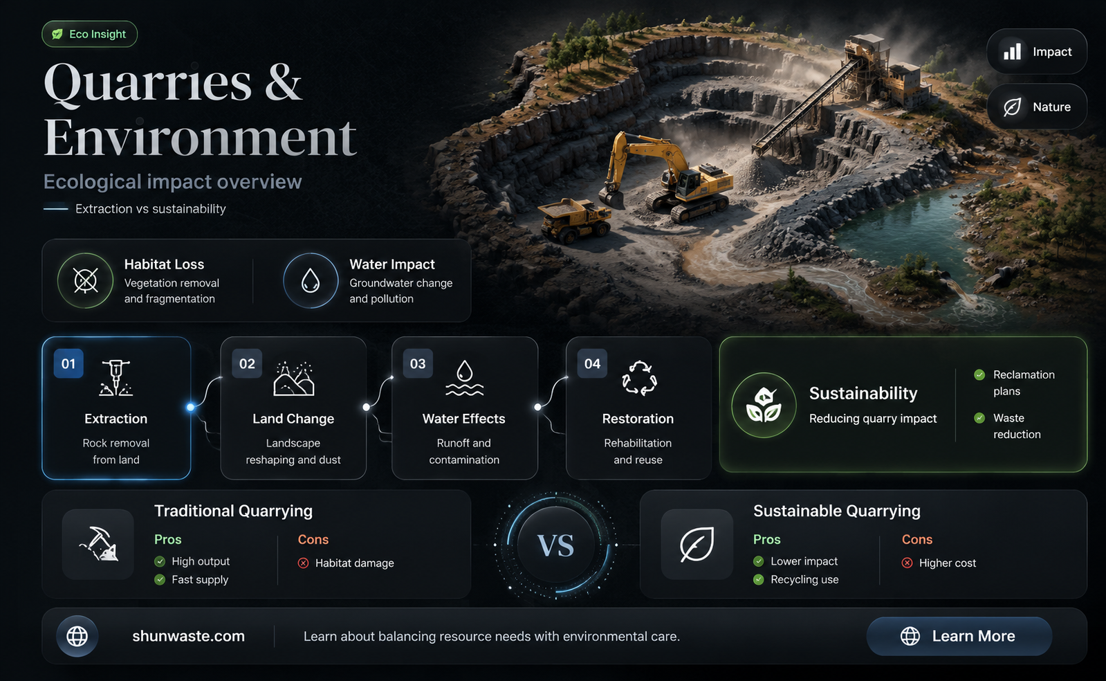 are quarries bad for the environment