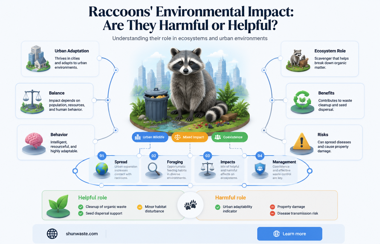 are raccoons bad for the environment