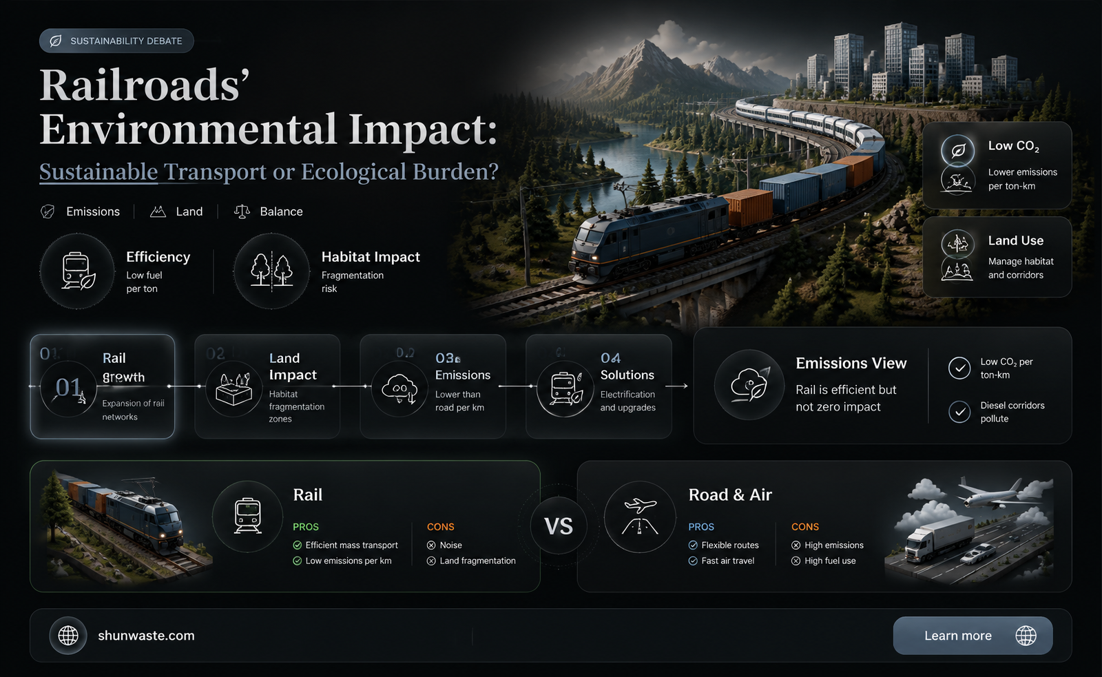 are railroad bad for the environment