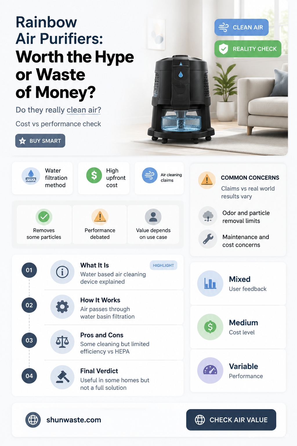 are rainbow air purifiers a waste of money
