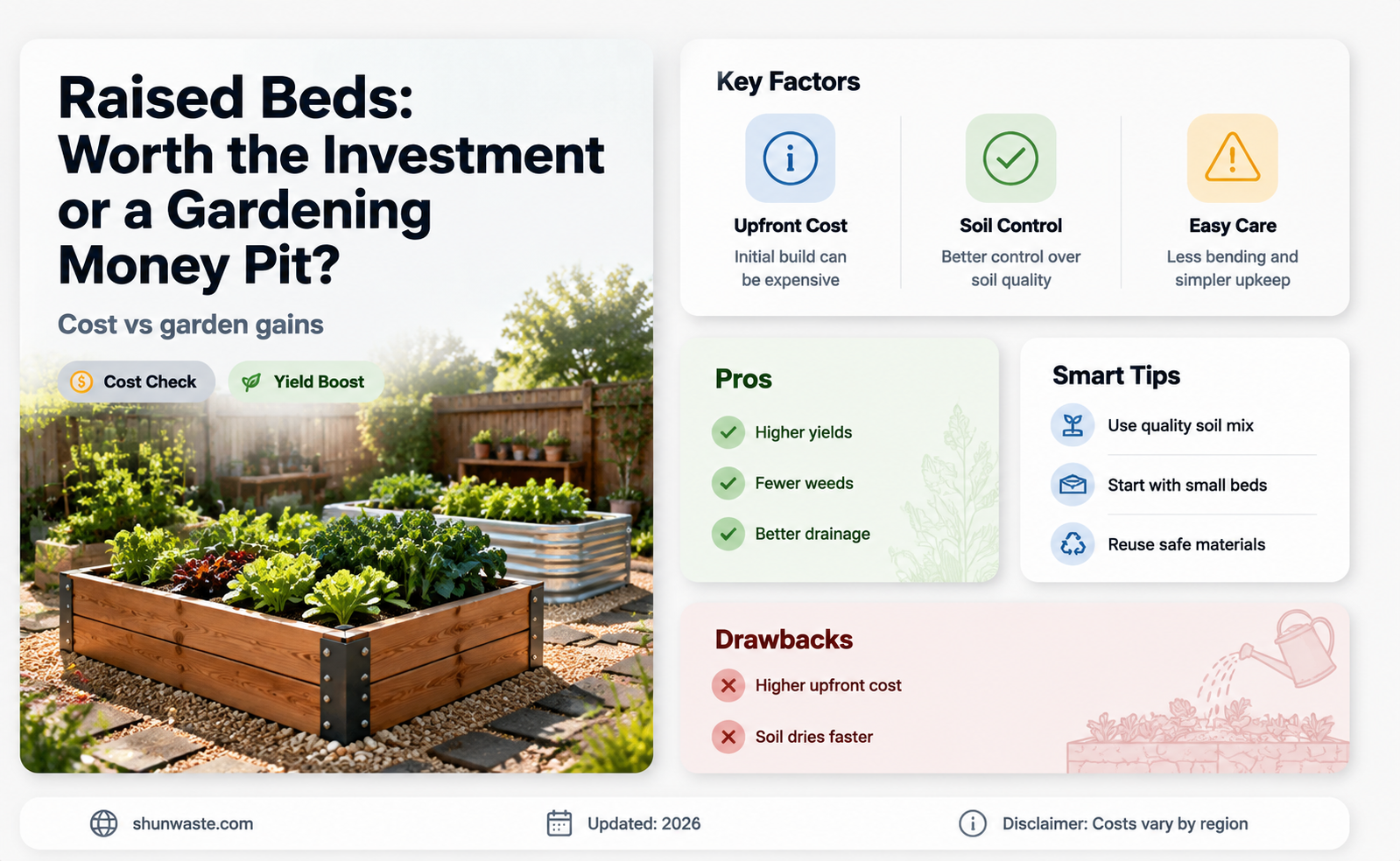 are raised beds a waste of money