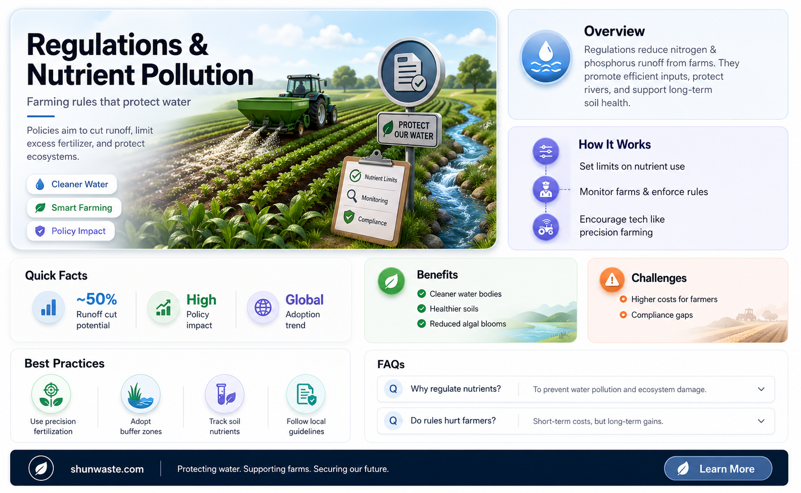 are agriculture regulations slowing nutrient pollution