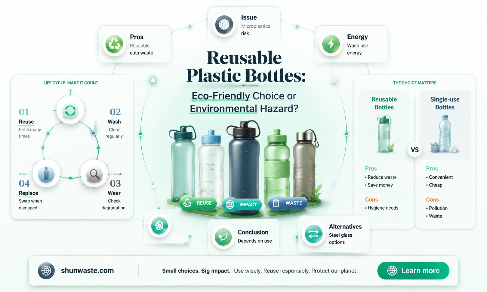 are reusable plastic water bottles bad for the environment