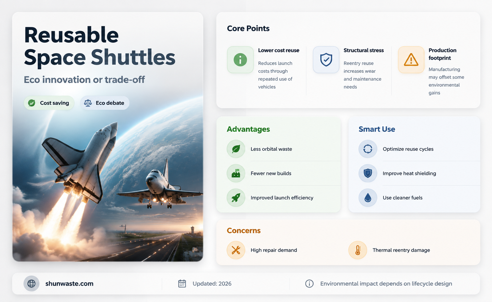 are reusable space shuttles good for the environment