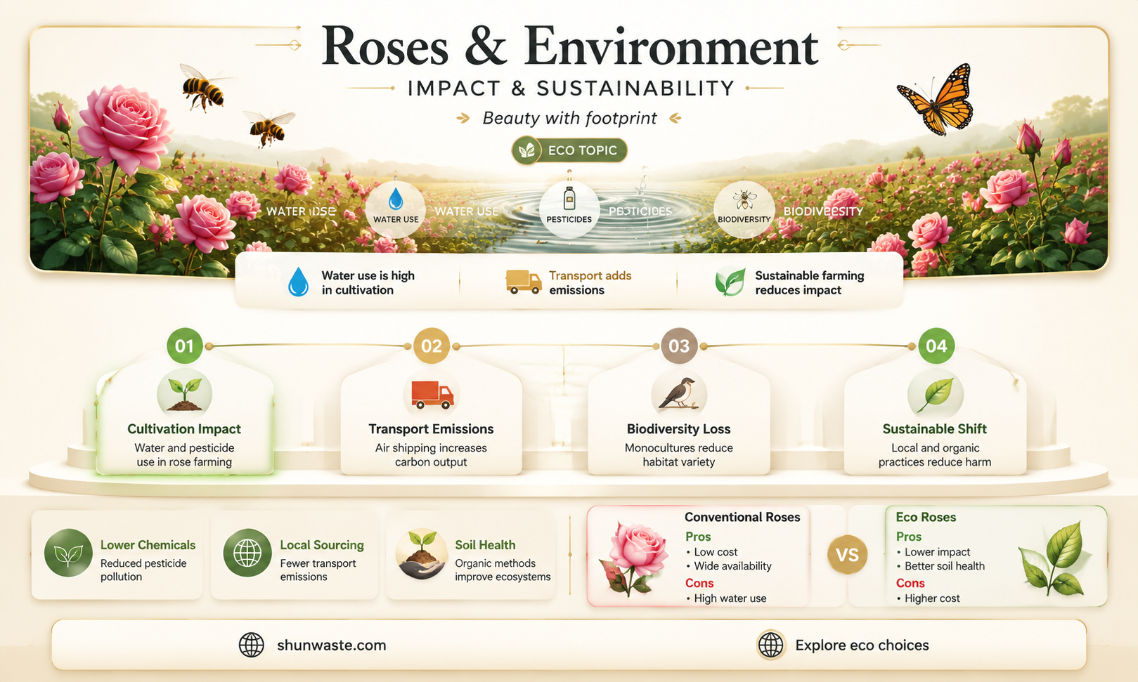 are roses bad for the environment