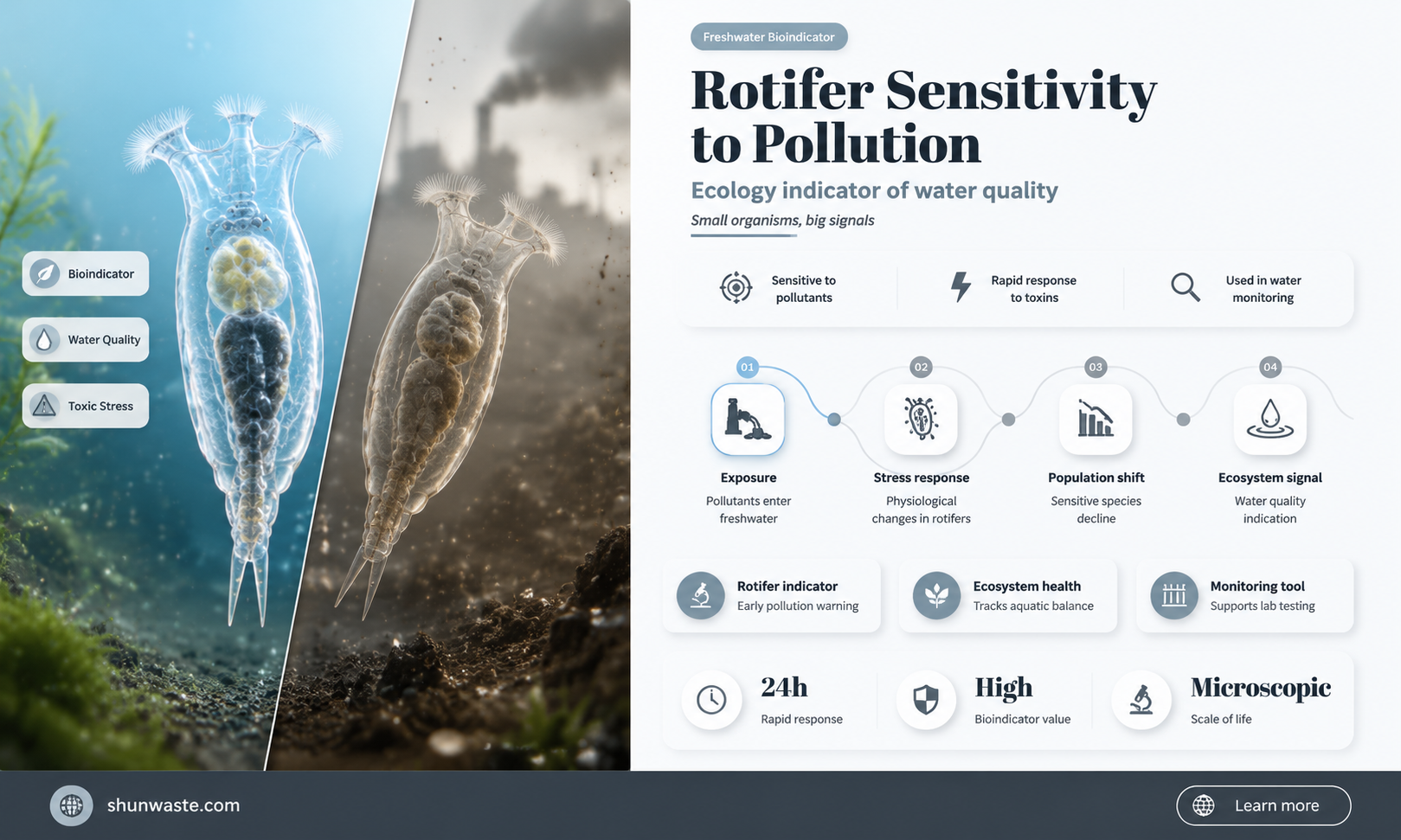 are rotifers sensitive to pollution