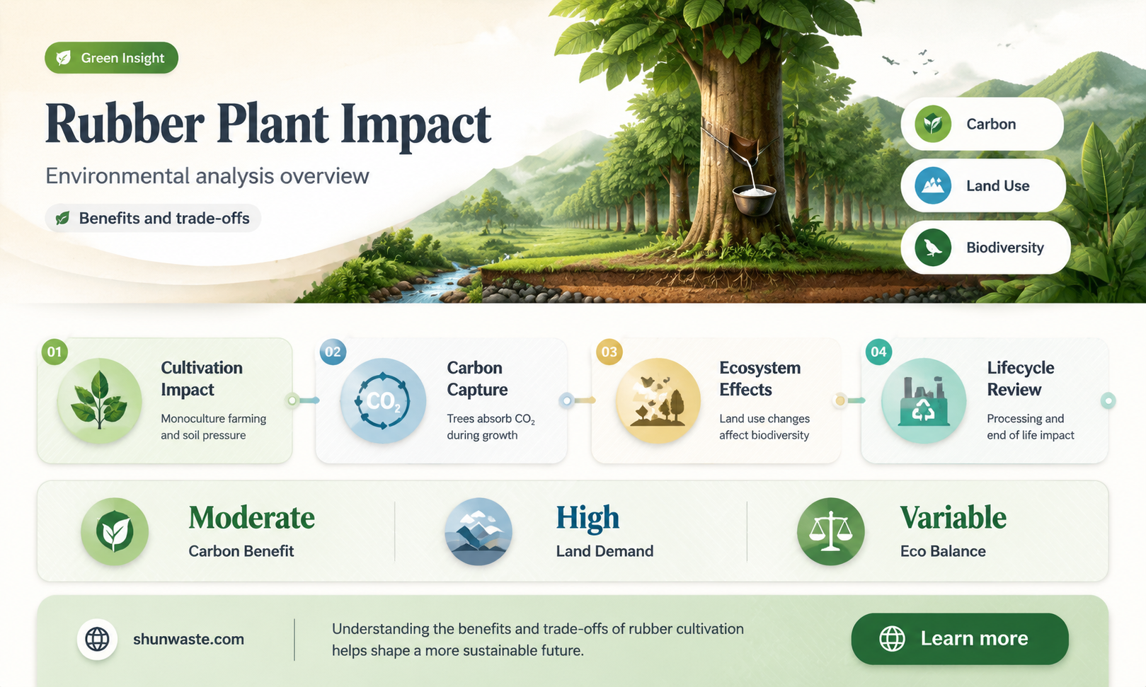 are rubber plants bad for the environment