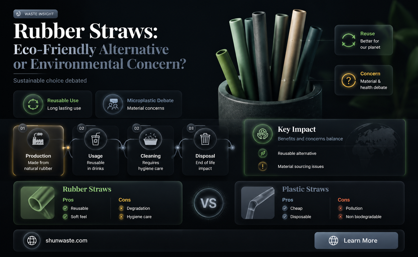 are rubber straws good for the environment