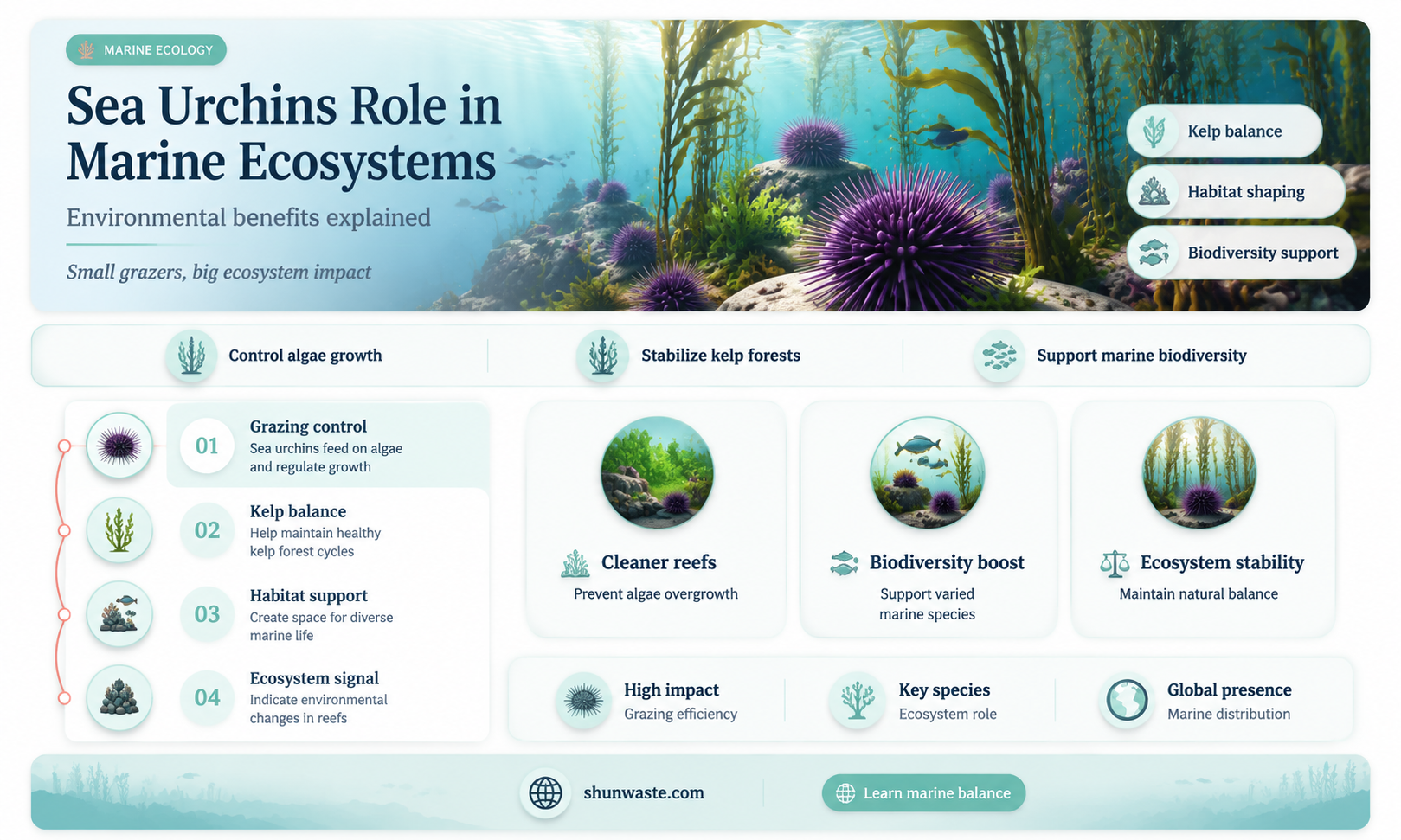 are sea urchins good for the environment