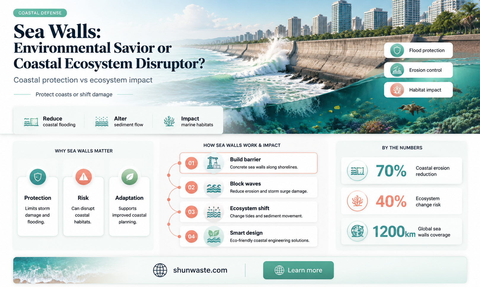 are sea walls good for the environment