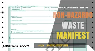 Should Consultants Sign Non-Hazardous Waste Manifests?