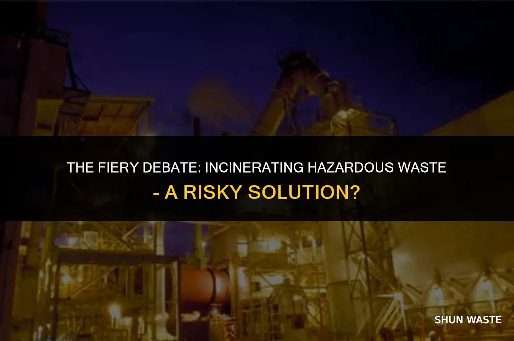 should hazardous waste be incinerated