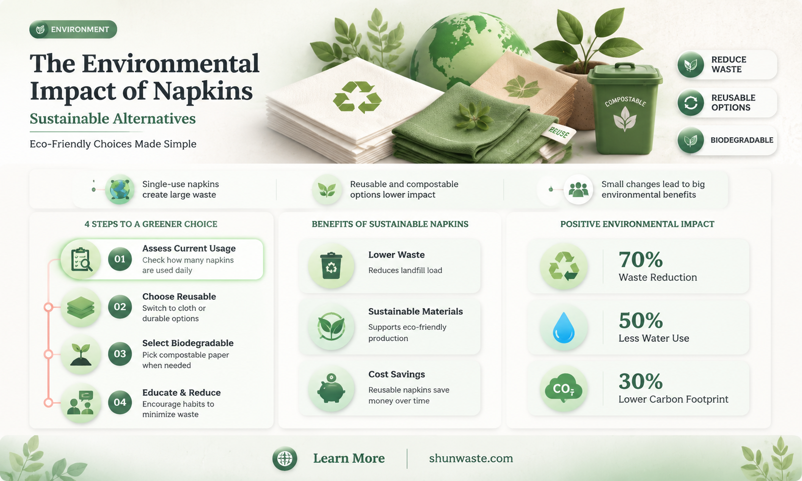 are napkins bad for the environment