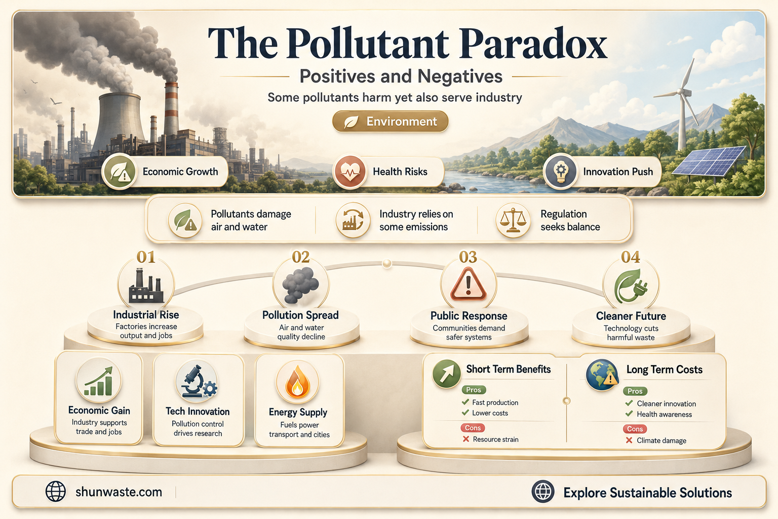 are pollutants positive or negative