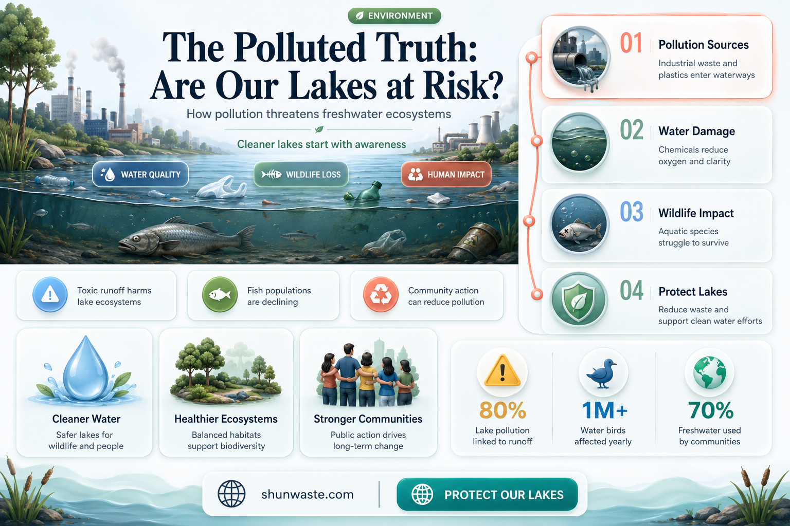 are our lakes being polluted