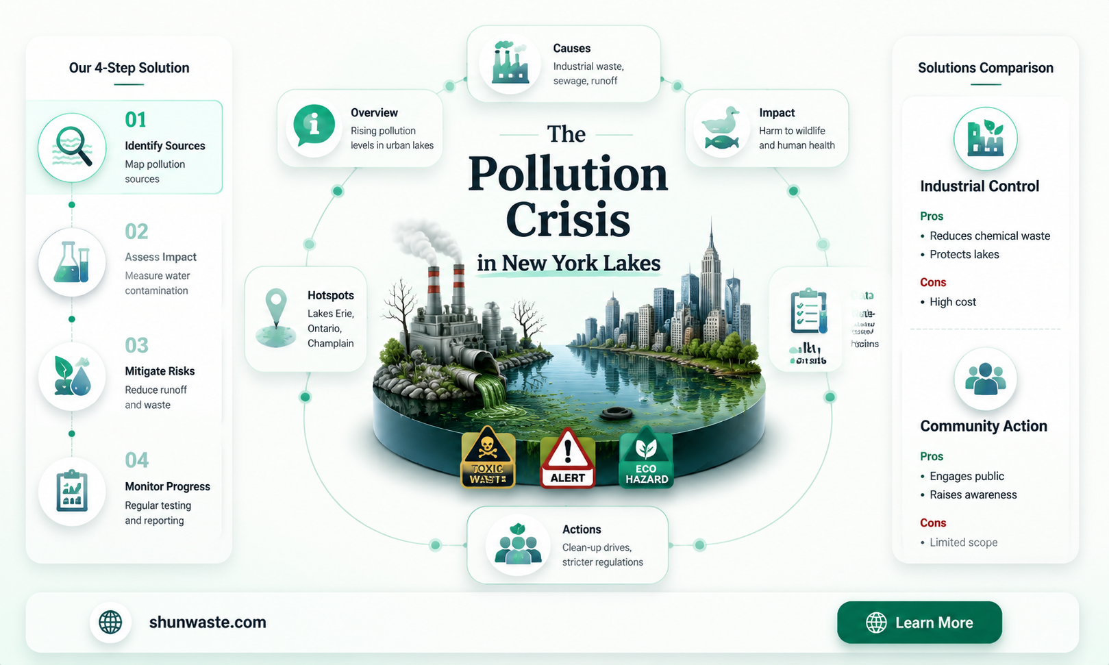 are new york lakes polluted
