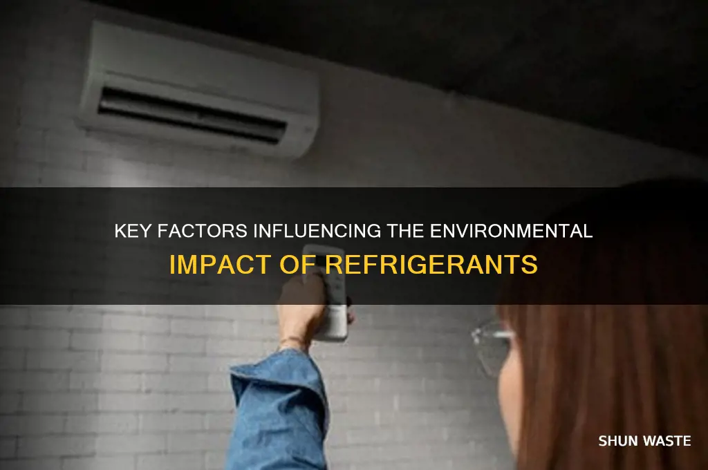 what 2 factors rate then environ impact of refirgerents