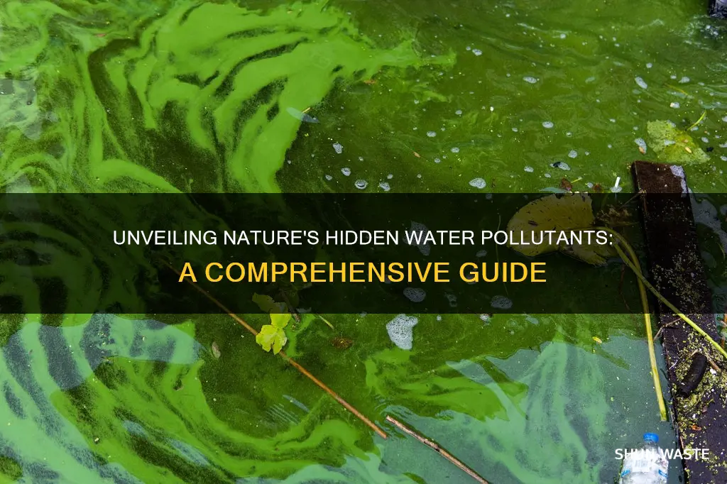 what 3 natural water pollutions