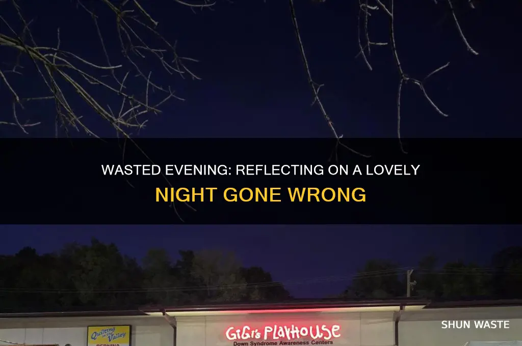 what a waste of a lovely night