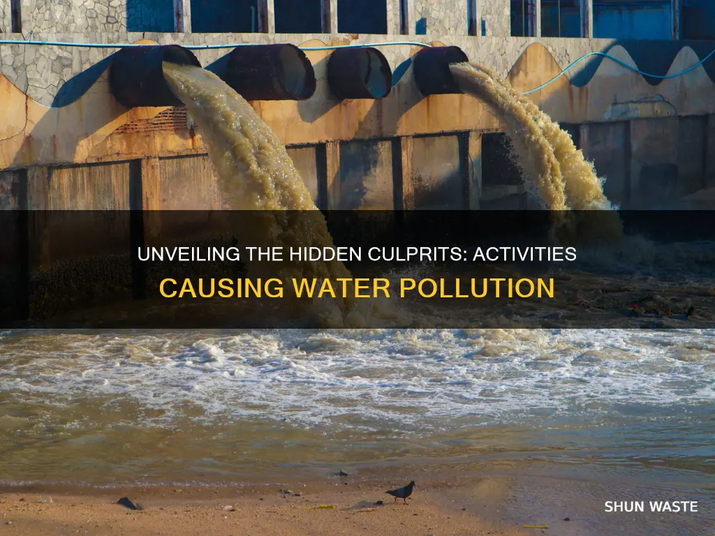 what activities can cause water pollution