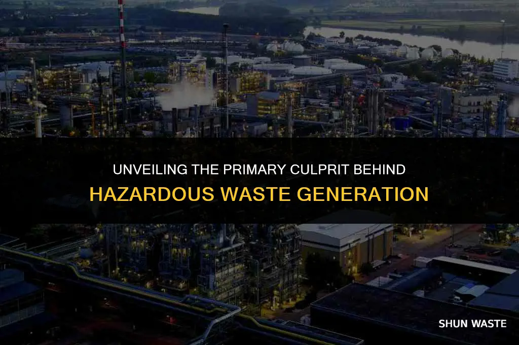 what activity produces most of the hazardous waste