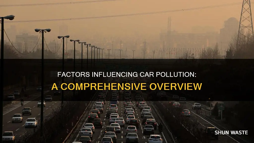 what affects amount of pollutants emitted by cars