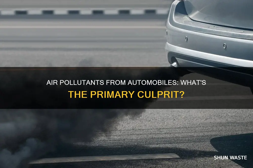 what air pollutant is primarily released from automobiles