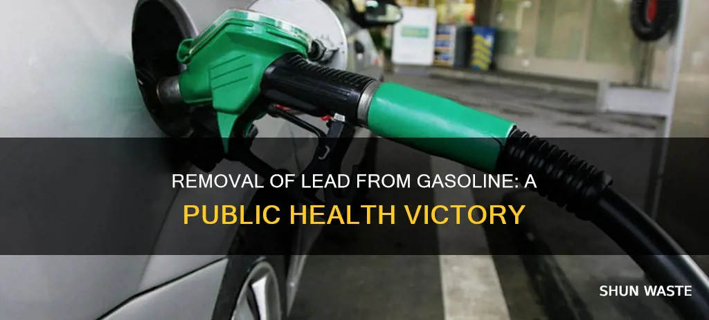 what air pollutant was removed from gasoline