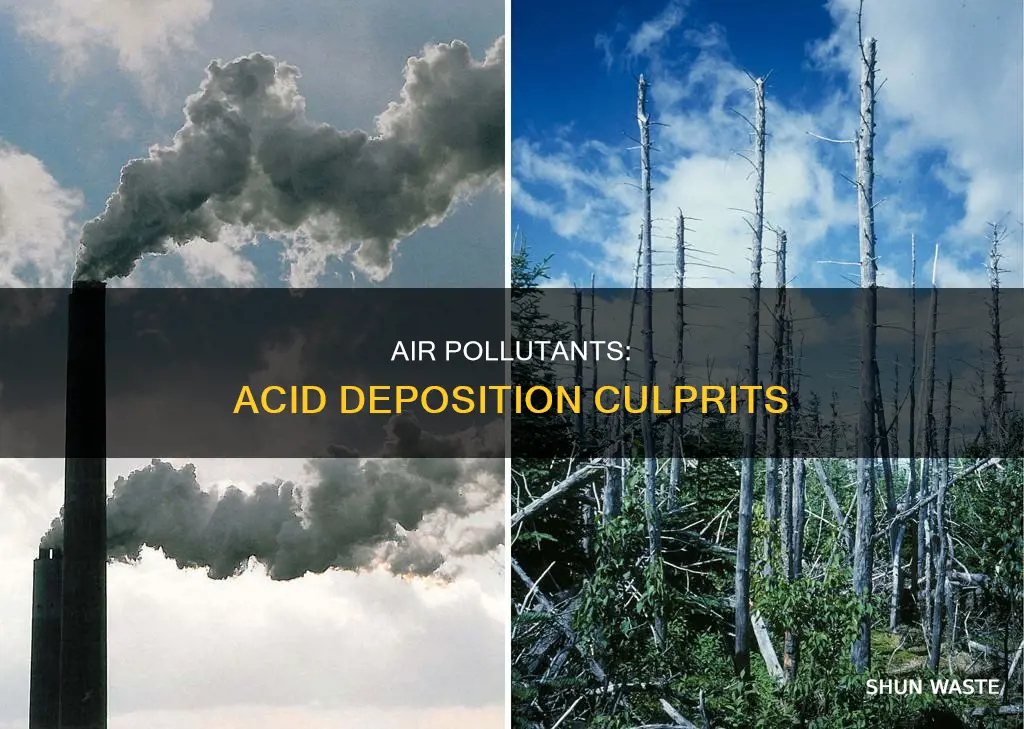 what air pollutants are most responsible for acid deposition