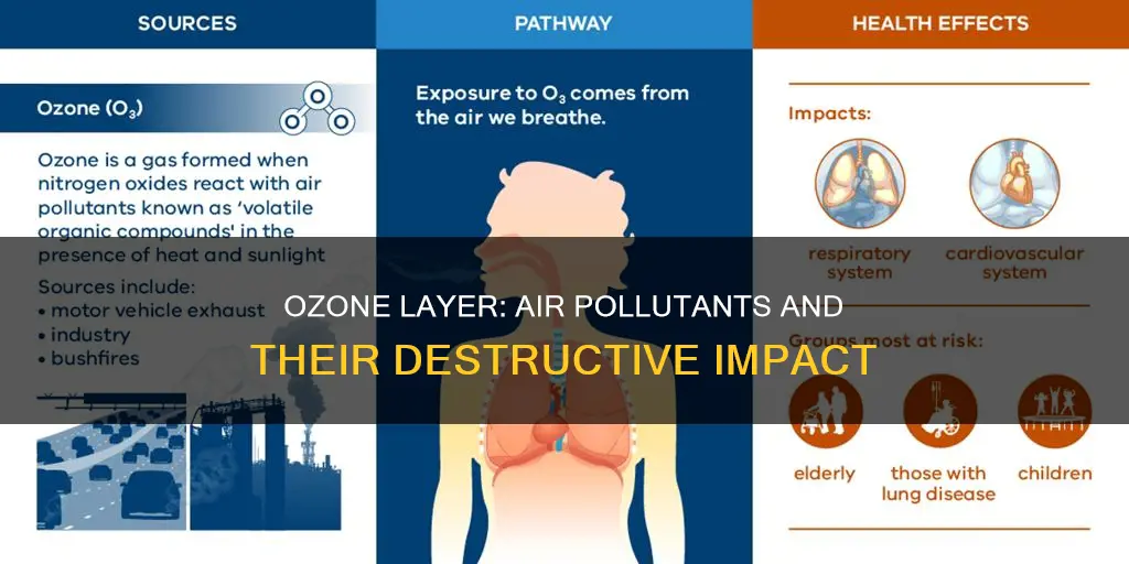 what air pollutants destroy the ozone layer
