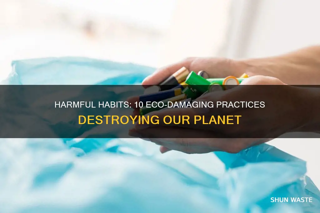 what are 10 bad things for the environment
