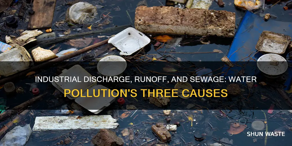 what are 3 ways to produce water pollution