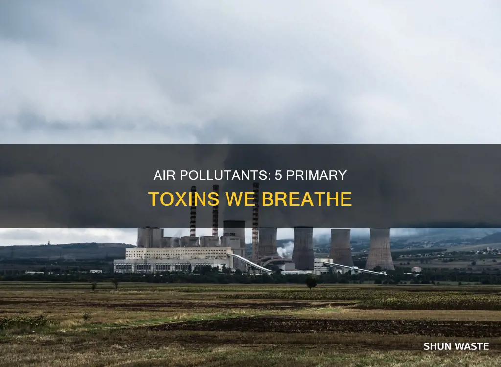 what are 5 primary air pollutants