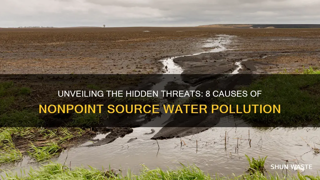 what are 8 different causes of nonpoint source water pollution