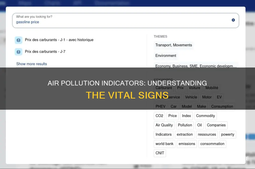 what are air pollution indicators