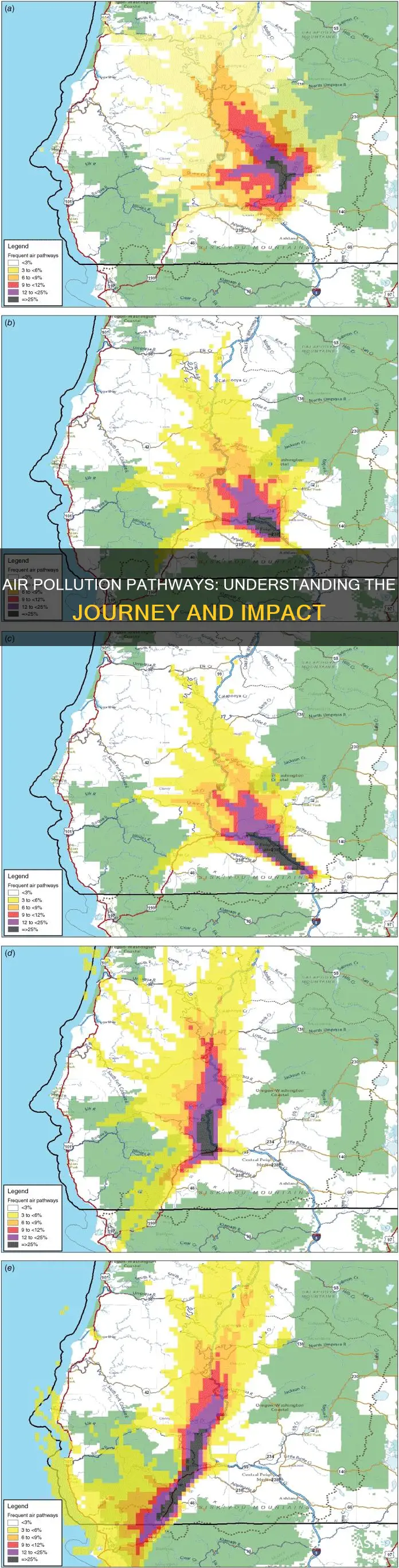 what are air pollution pathways