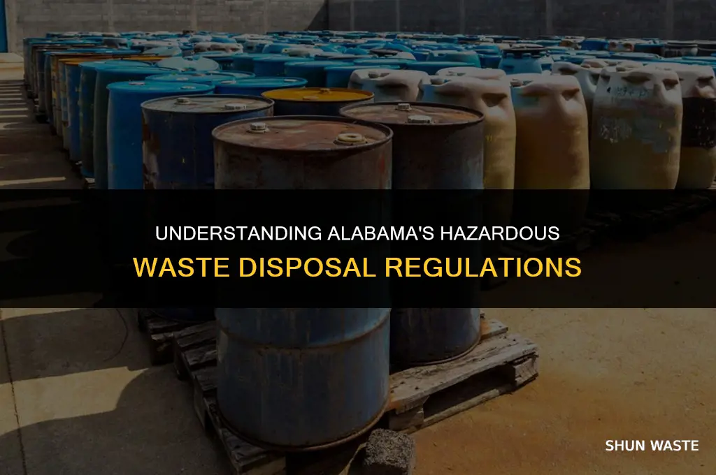 what are alabama state laws on disposal of hazardous waste