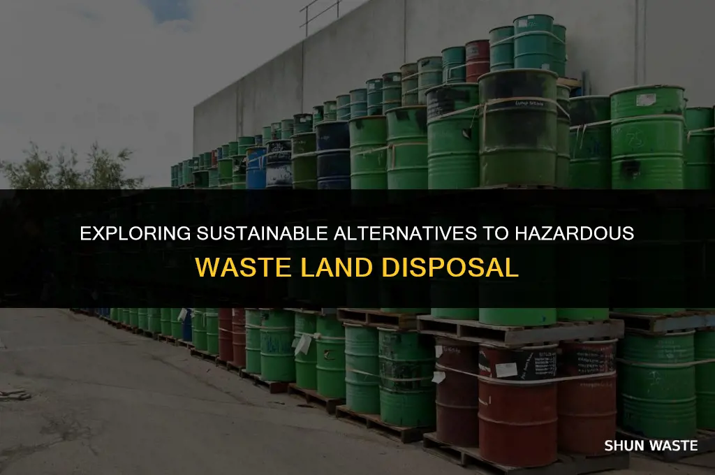 what are alternatives to land disposal of hazardous waste