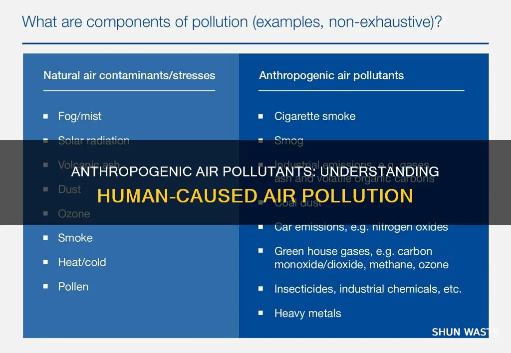 what are anthropogenic air pollutants