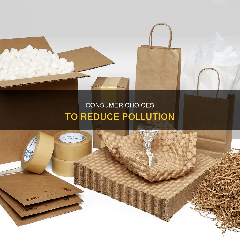 what are consumer choices that can help reduce pollution