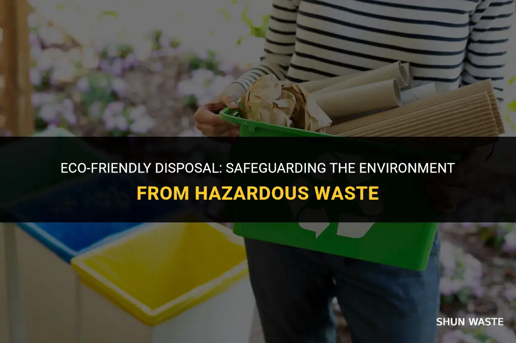 what are disposable methods for hazardous waste