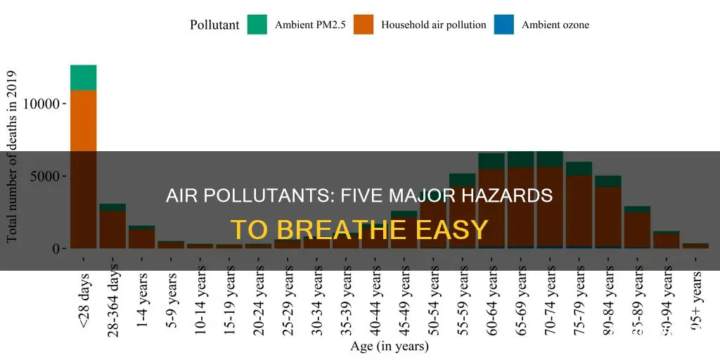what are five major air pollutants